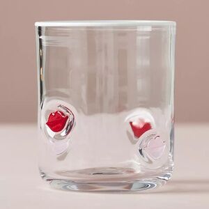 Anthropologie ICON juice glass LIPS
